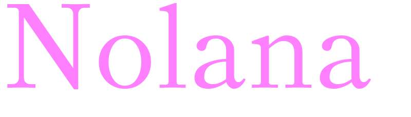 Nolana - girls name