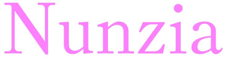 Nunzia - girls name