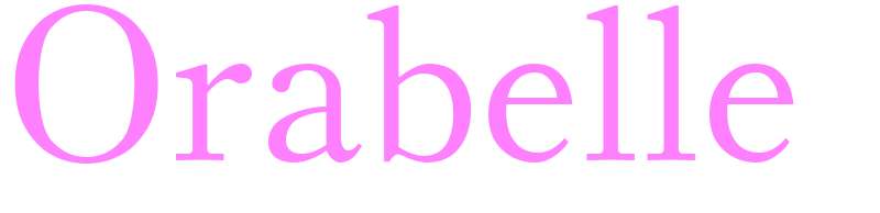 Orabelle - girls name