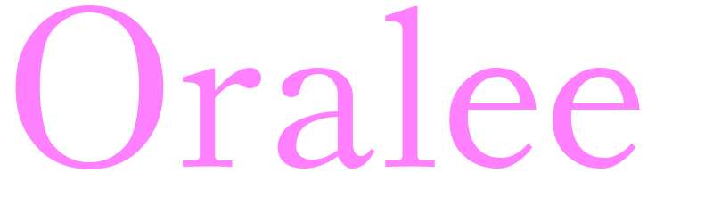 Oralee - girls name