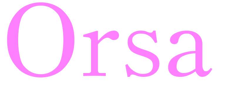 Orsa - girls name