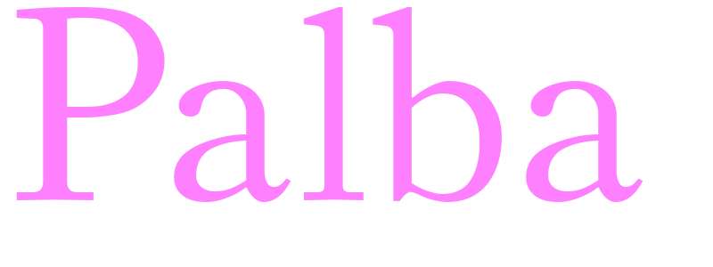 Palba - girls name