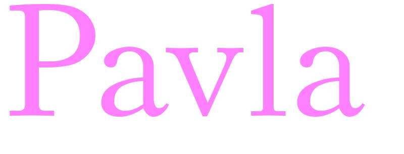 Pavla - girls name