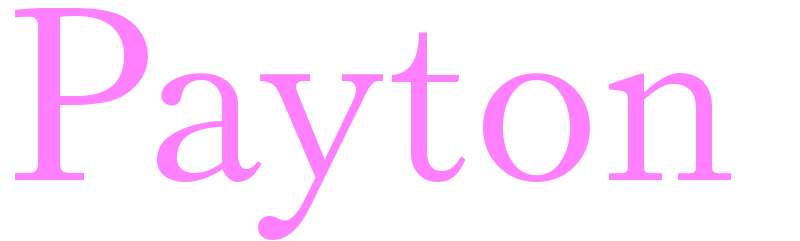 Payton - girls name