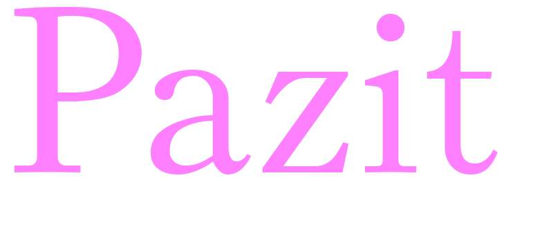 Pazit - girls name