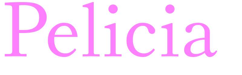 Pelicia - girls name