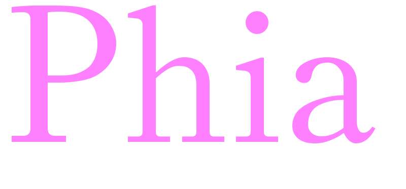 Phia - girls name