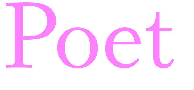 Poet - girls name