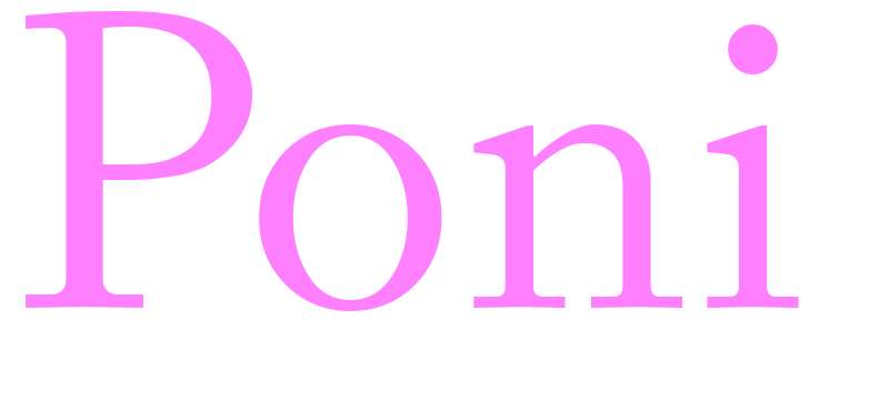 Poni - girls name