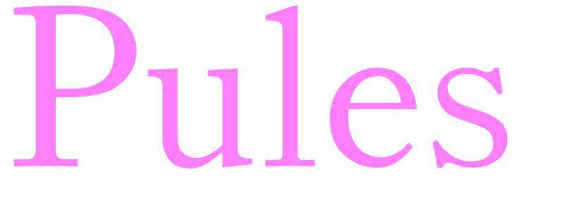 Pules - girls name