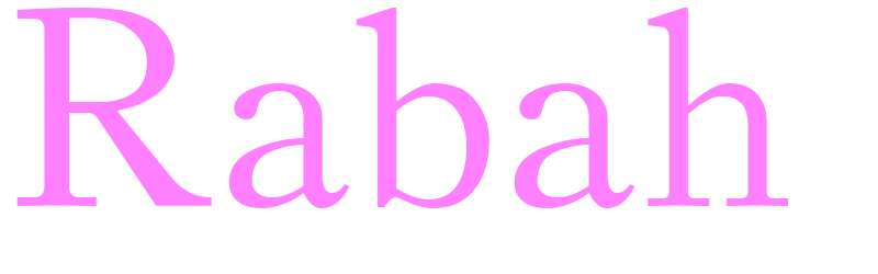 Rabah - girls name