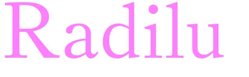 Radilu - girls name