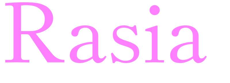 Rasia - girls name