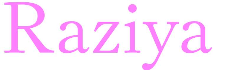 Raziya - girls name