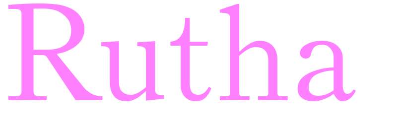 Rutha - girls name