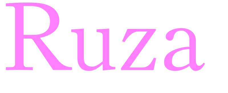 Ruza - girls name