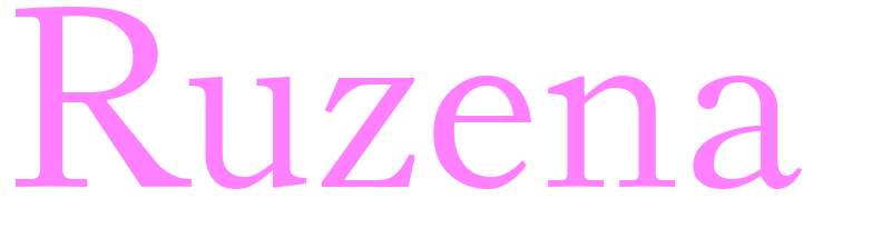 Ruzena - girls name