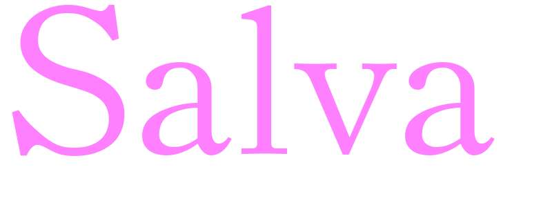 Salva - girls name