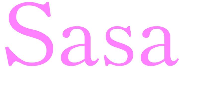 Sasa - girls name