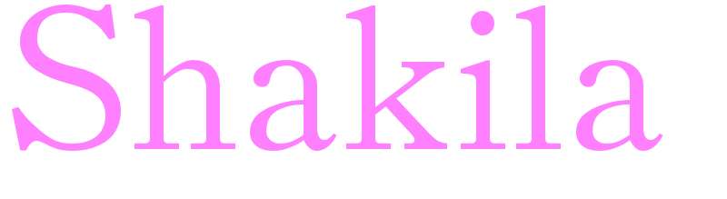 Shakila - girls name