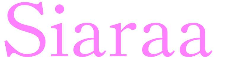 Siaraa - girls name