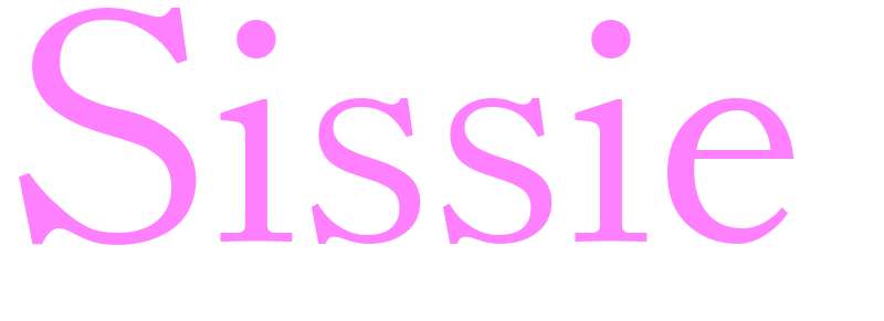 Sissie - girls name