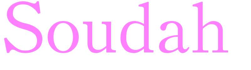 Soudah - girls name