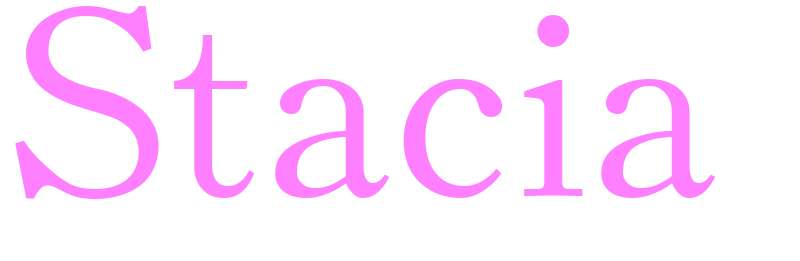 Stacia - girls name