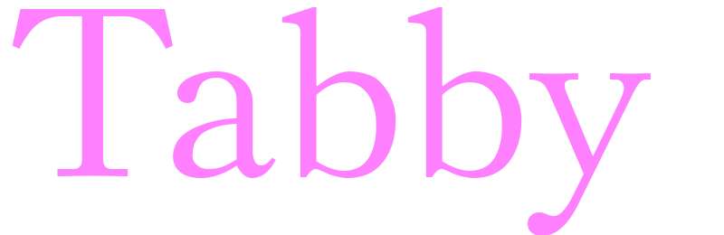 Tabby - girls name