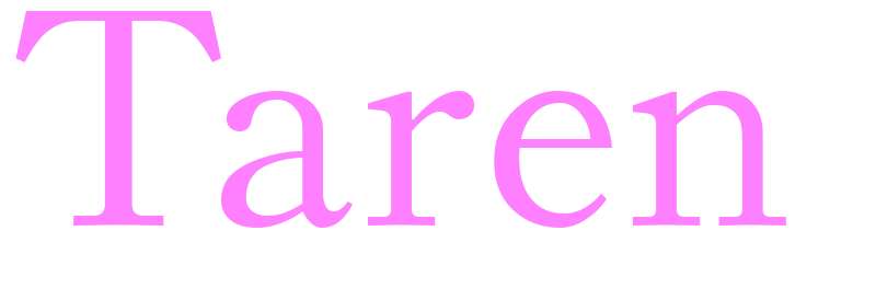 Taren - girls name