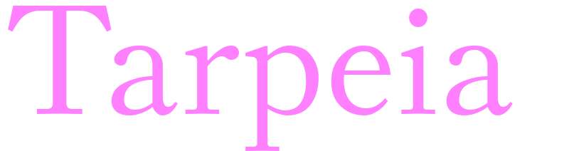 Tarpeia - girls name