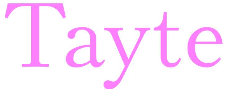 Tayte - girls name