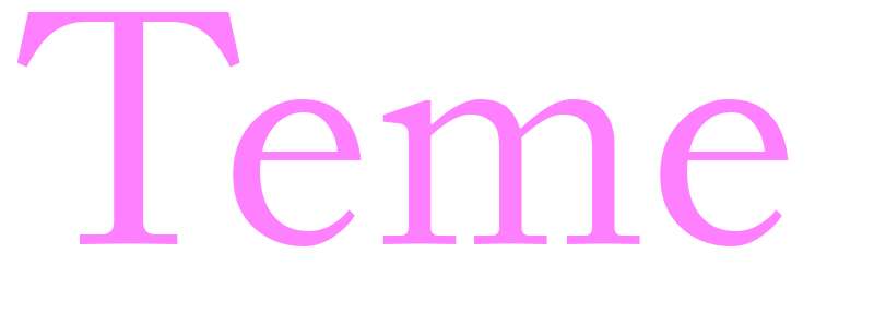 Teme - girls name