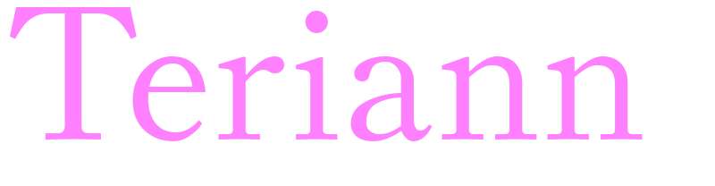 Teriann - girls name