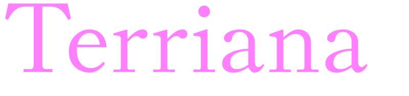 Terriana - girls name