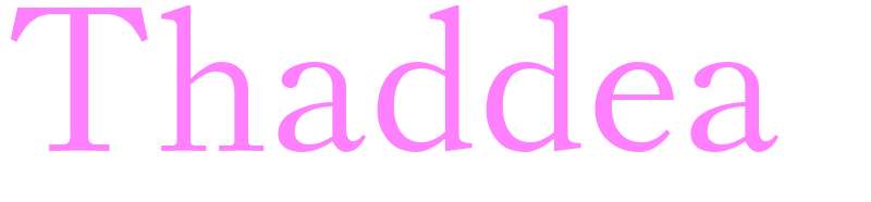 Thaddea - girls name