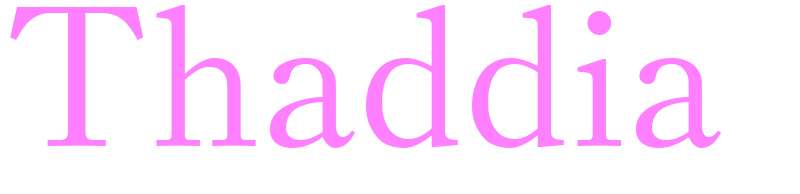 Thaddia - girls name