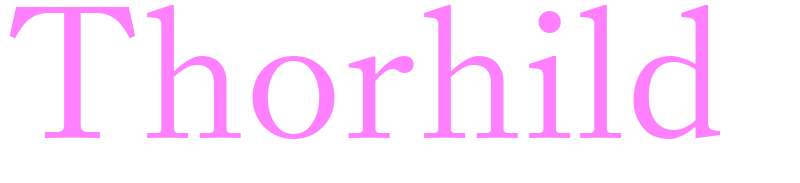 Thorhild - girls name