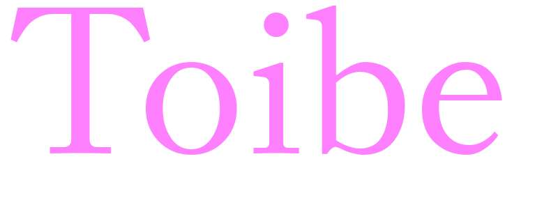 Toibe - girls name