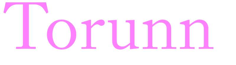 Torunn - girls name