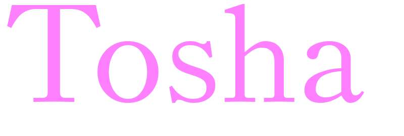 Tosha - girls name