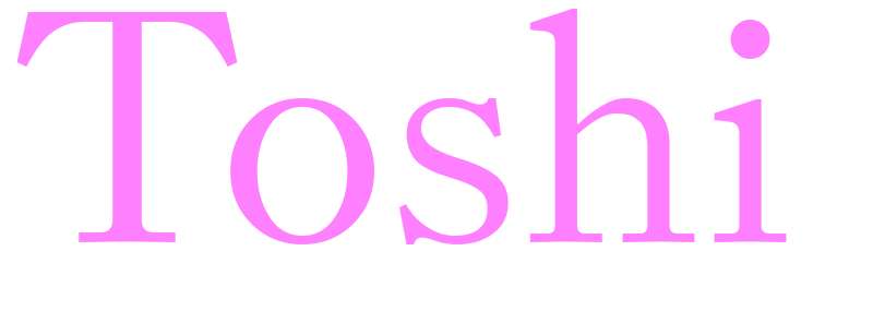 Toshi - girls name