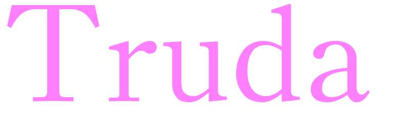 Truda - girls name