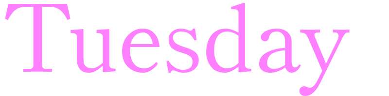 Tuesday - girls name