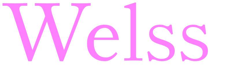 Welss - girls name