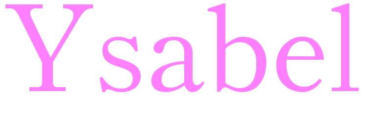 Ysabel - girls name