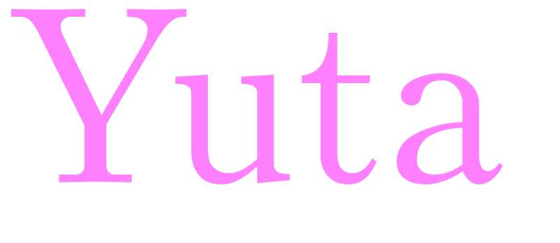 Yuta - girls name