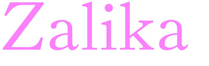 Zalika - girls name