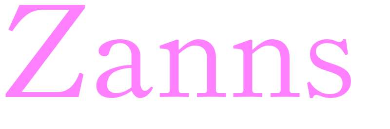 Zanns - girls name