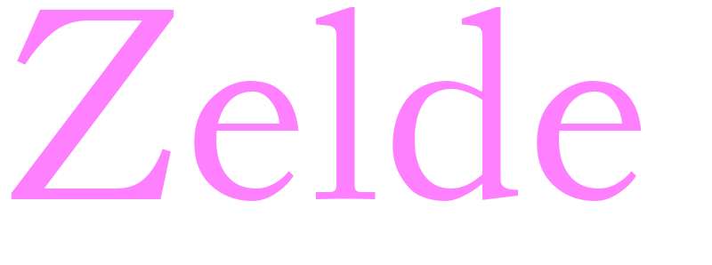 Zelde - girls name